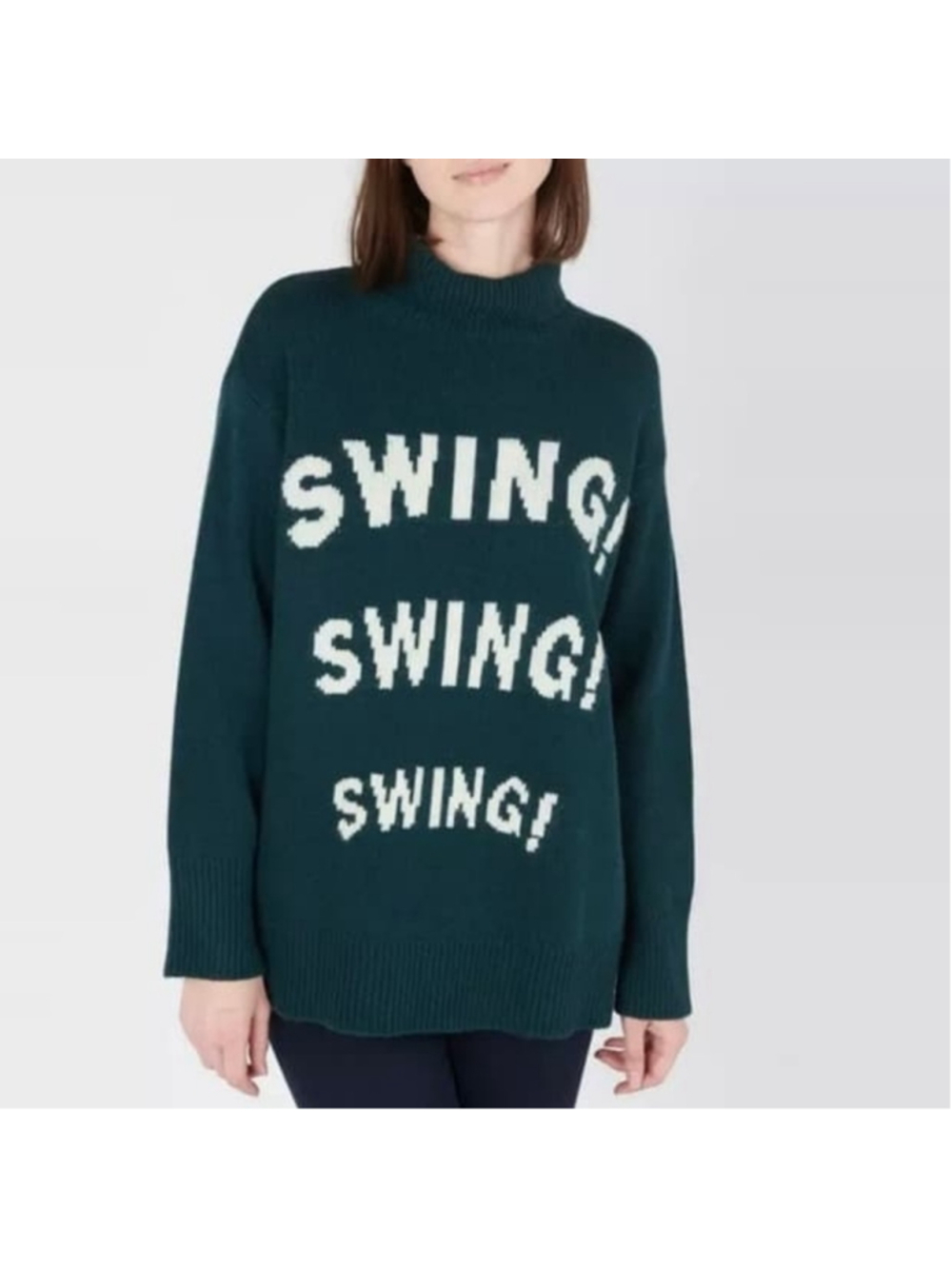 Sandro Green Wool/Cashmere Blend Sweater Size S(1) In EUC